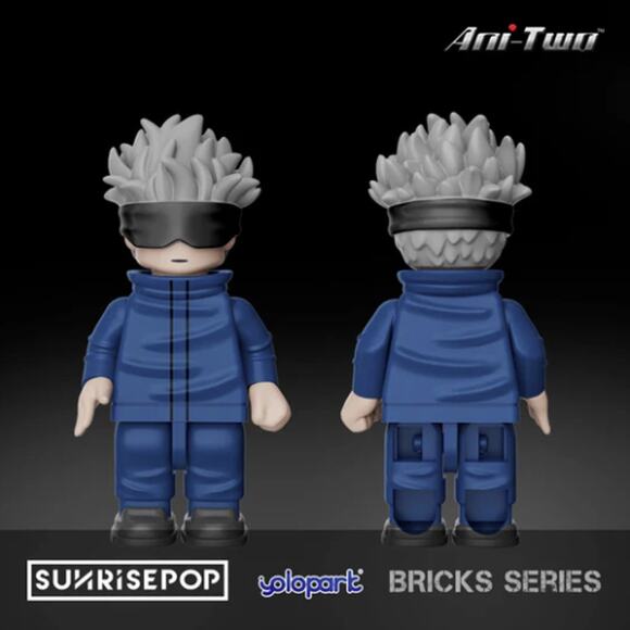 Sunrisepop Jujutsu Kaisen Small Scene Bricks + Bricks Man Gojo Combo - Picture 9 of 10